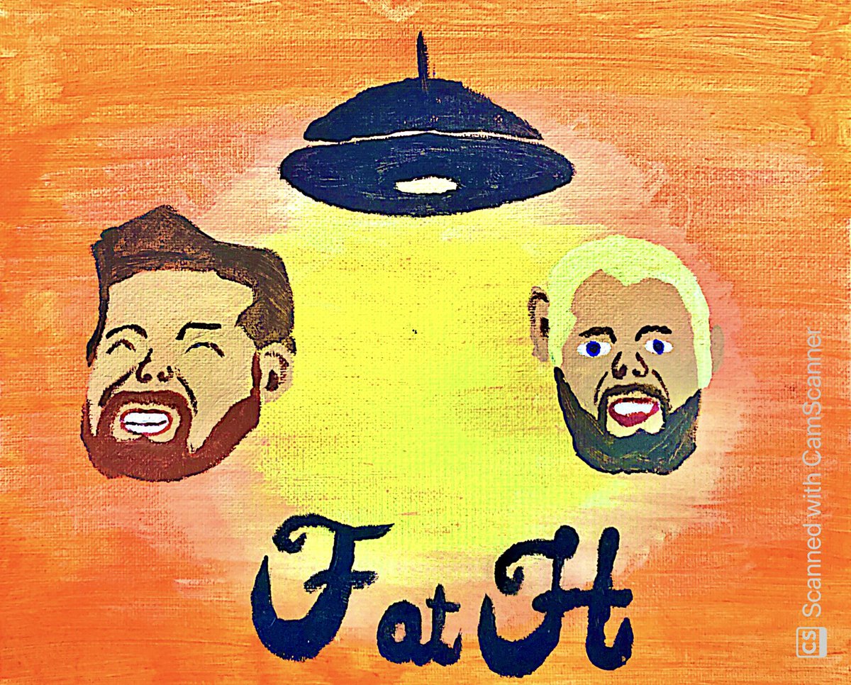 FolksatHomePod's tweet image. Here is the Christmas painting in all its glory, thanks to Patrick for making Zach a primate #FatH #folksathome