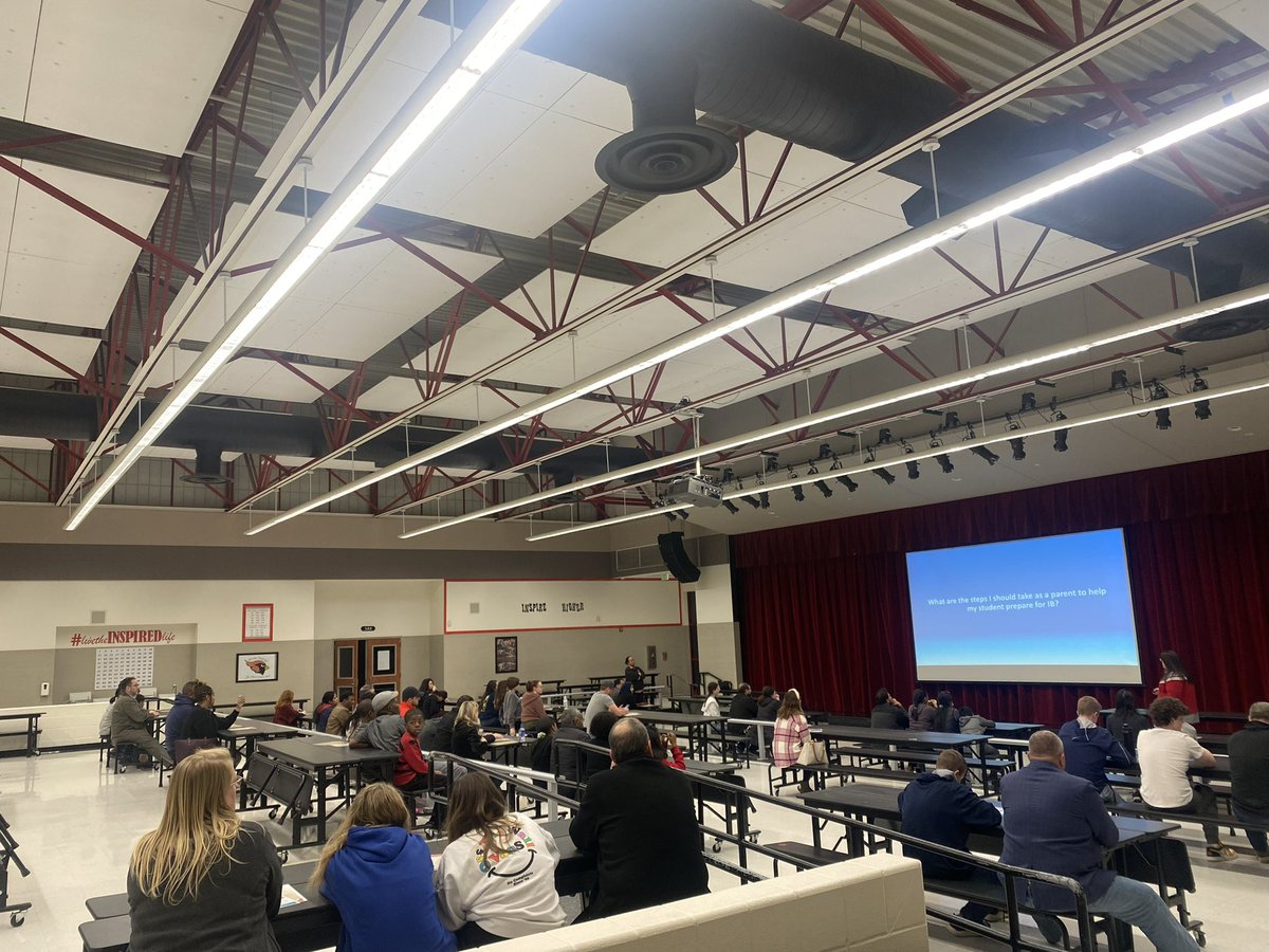 MrsReneeTJones's tweet photo. Another success IB Parent night! @melissaisd @MMSCardinals @saved_inspired https://t.co/EZzaOZdsjH
