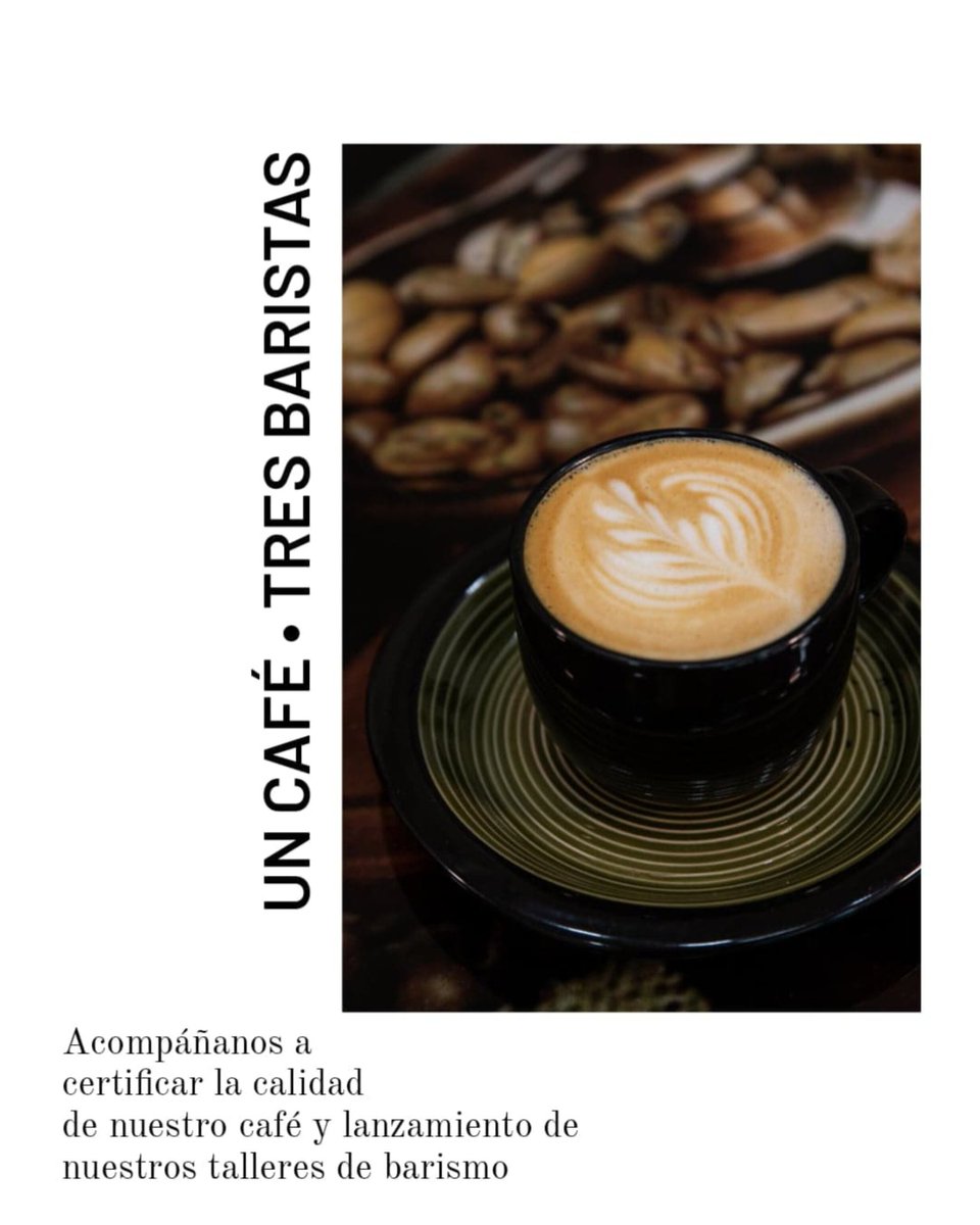 Nos vemos este jueves nuestra muestra: Un café •Tres baristas

¿Sabes por qué un café es bueno? Ven y aprende el porque el de nosotros es el mejor