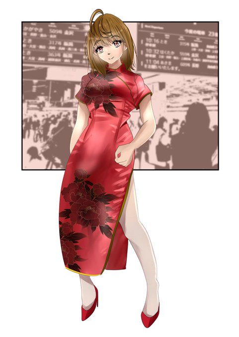 「china dress red dress」 illustration images(Latest)｜2pages