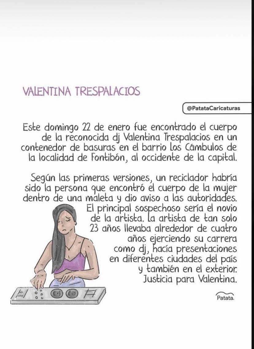 #justiciaparaValentina #ValentinaTrespalacios