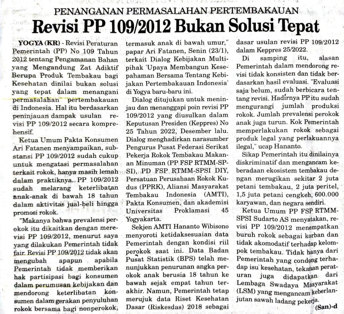 amti_d19's tweet photo. Setuju! Revisi regulasi bukan solusi #tolakrevisi #stoprevisi https://t.co/Bifpg1gmH9