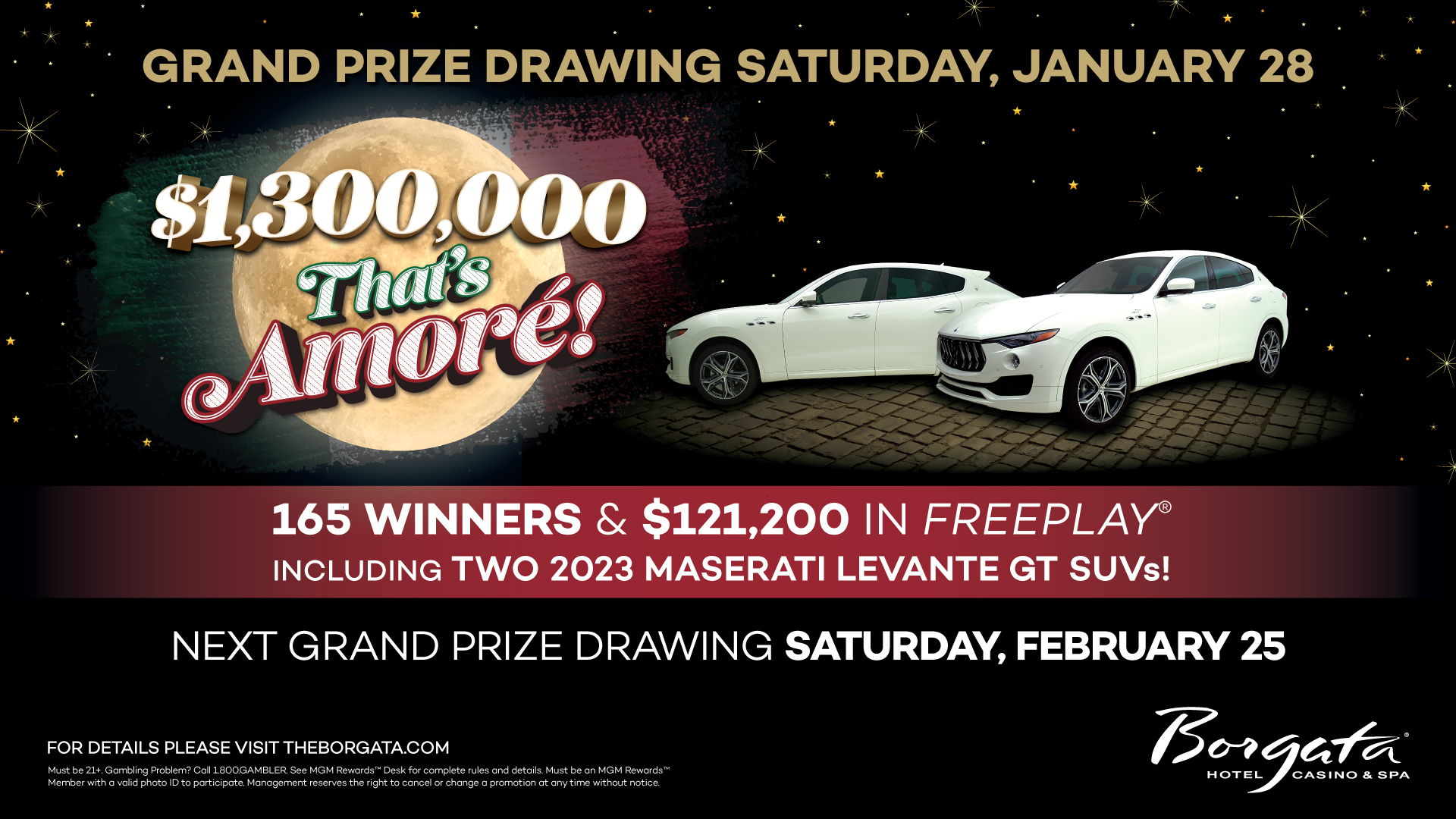 BORGATA on Twitter: "Fall in love at #BorgataAC with $1,300,000 That's