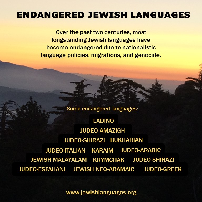 While many Jewish languages are in danger of being lost, there are also wonderful efforts to raise awareness of + engagement with these languages, which are a crucial part of Jewish history! For info about our Feb.-April course on this timely topic:
judaismunbound.com/spring23/p/jew…