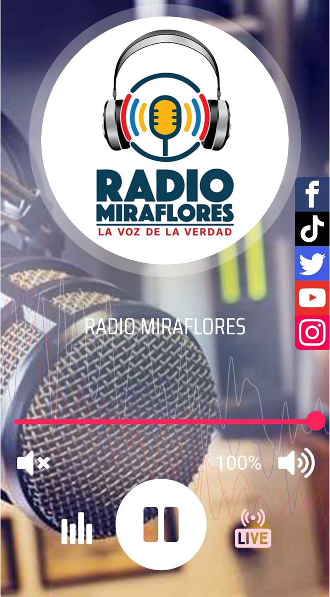 SomosRMNoticias's tweet photo. Escúchanos #EnVivo vía streaming ingresando a 👇🏻👇🏻
https://t.co/M5tzlpqGav y disfruta de toda la programación que Radio Miraflores #LaVozDeLaVerdad tiene para tí 

#ConMaduroVamosPaLante
#RebeliónAntiimperialista #23Ene https://t.co/iJWDSjyGpw