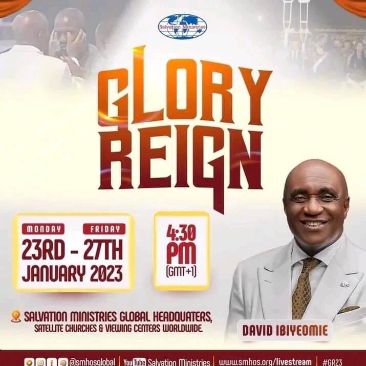 ProphetFriday's tweet photo. GLORY REIGN 2023 Day 2 continues Tomorrow, Day 1 was Glorious, I personally invite you for Tomorrow meeting that will start by 4:30Pm, as you attend The Holy Spirit will reveal Himself in you and through you. https://t.co/f7ak2hDIqB
