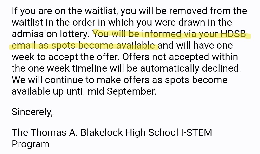 MsLimSeton's tweet photo. @ISTEM_HDSB Clarification, please. What if one doesn't have an HDSB email? https://t.co/B8OIBR0DTj