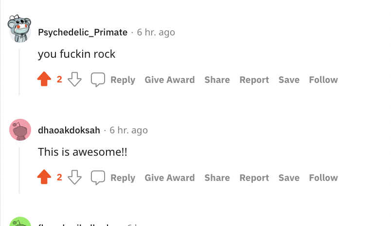 LiorNn's tweet photo. I shared Remote Rocketship on Reddit r/InternetIsBeautiful and I'm overwhelmed by the amount of love I'm getting 🥰

8.3k upvotes and so many nice comments! https://t.co/ui1GPVEHS0