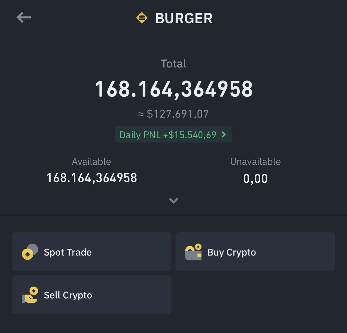 Vforrkripto's tweet photo. $Burger aldım yatağıma girip uyuyup 1.5$ olmasını bekleyeceğim 🚀🚀🚀

#Burger Kripto'da her şey mümkün 
Fazlasını bile yapabilirsin 👍 https://t.co/tDWDohq0qb
