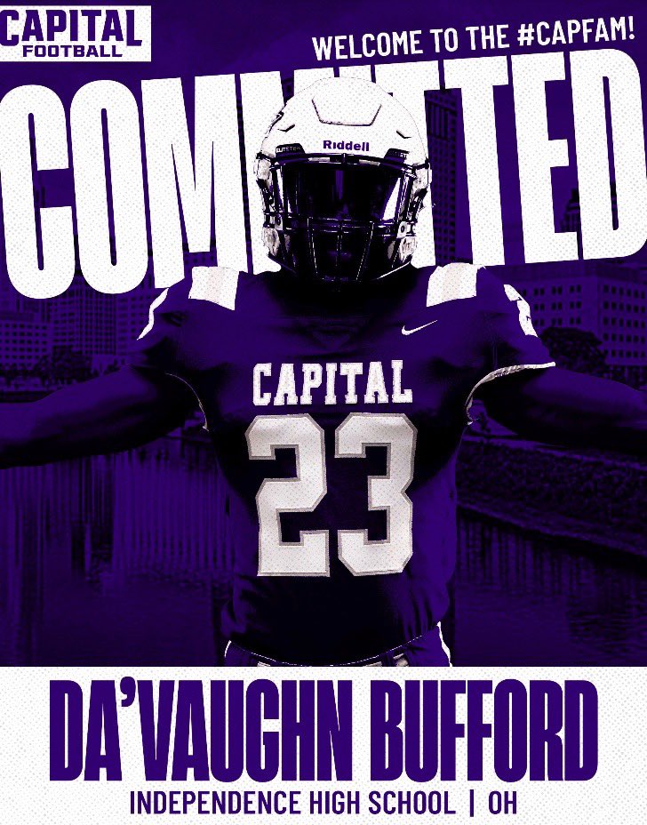 Blessed to say I’ve committed to the university of capital. I would like to thank everyone who was there for me. I would like to thank <a href="/JoeNemith3/">CoachJoeNemith3</a> and the rest of the capitals coaching staff for giving me this opportunity.💜💜💜