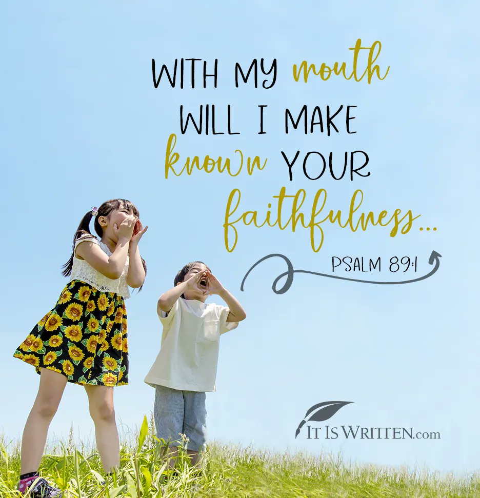 🌼  Let others know how God has been faithful in your life.