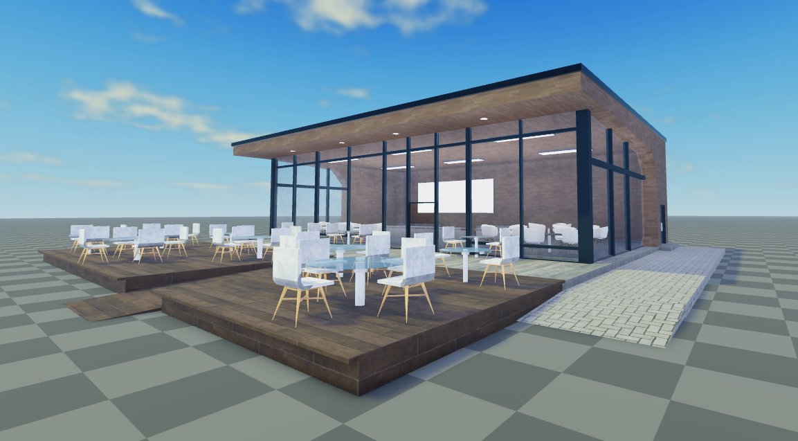 3cortz's tweet photo. Feels plain what should I add? #Roblox #Builder #Cafe #RobloxBuilder #Devs #RobloxDev #RobloxHouse https://t.co/OwaWlX3bxn