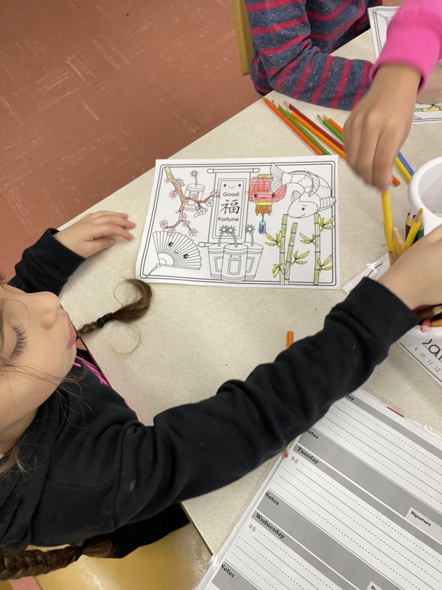 mrsbowesteaches's tweet photo. A sneak peak at some of our morning bins for this week. Some groups worked through a Lunar New Year colouring page while others completed an I Spy and Count activity. #LunarNewYear #softstart #integratedmath https://t.co/wNALmcKXEN