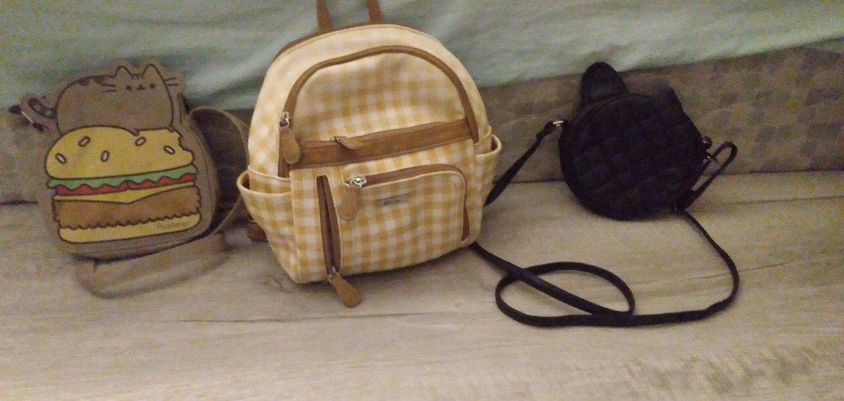 AboutALot1's tweet image. Anyone want a purse of a cute backpack? They're ten dollars each!
#pursesforsale #backpackforsale