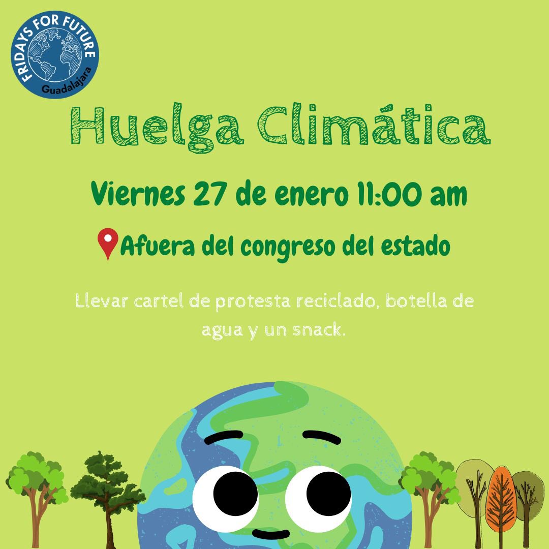 Nos vemos este viernes para la primera huelga climática del año! ✨🙌🏼
