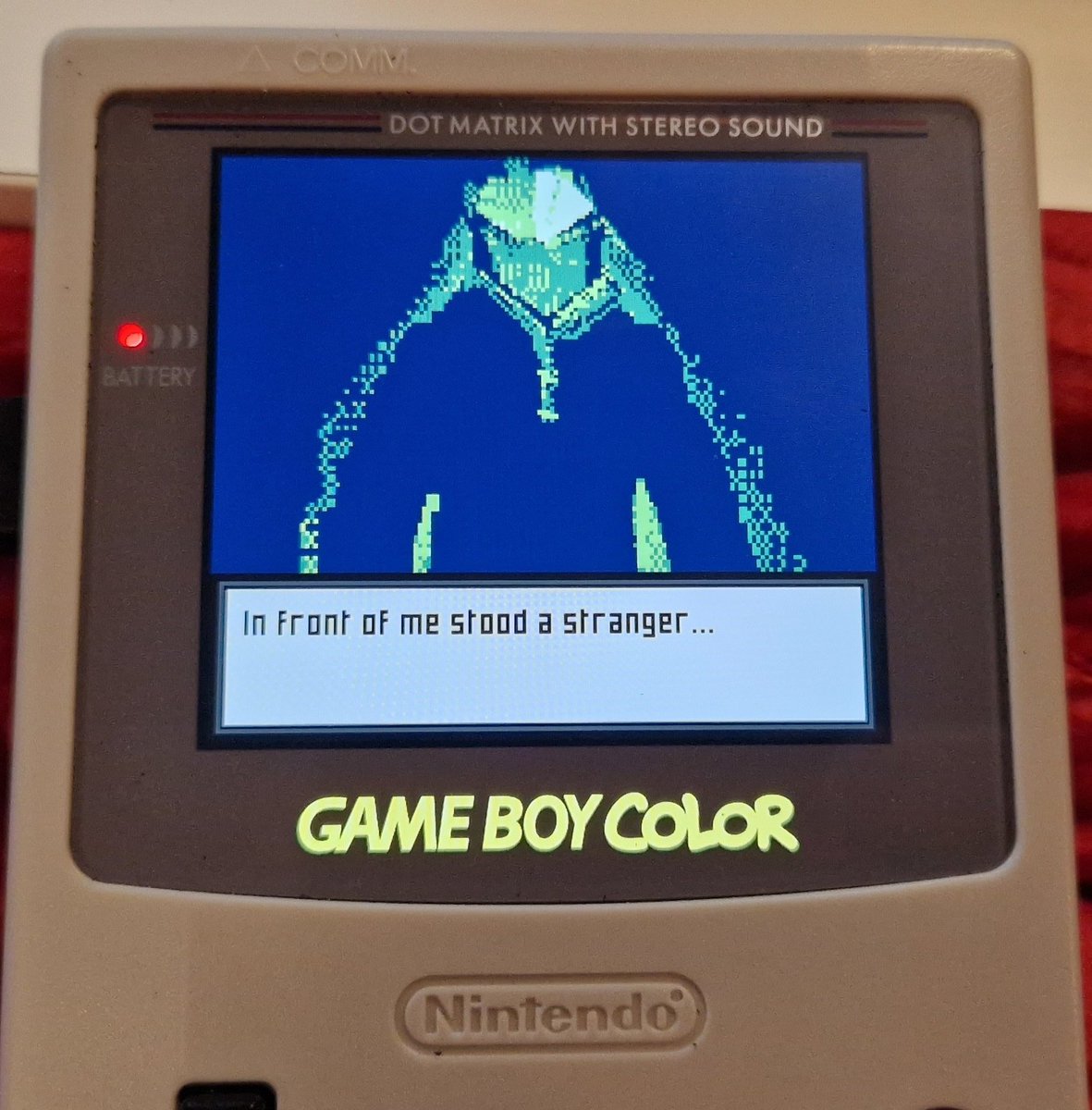 zimmo121's tweet photo. Testing our the game on my #gameboy's the difference the ips screen makes (even with out the colour aspect) is night and day difference!
#indiedev #IndieGameDev #gamedev #gbstudio #pixilated #pixilart https://t.co/OrQKz34P1P