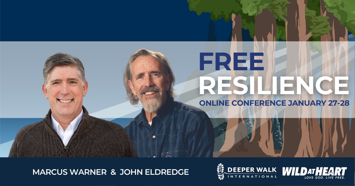 John and Dr. Marcus Warner offer a FREE online conference Jan 27-28! Based on principles from John's book Resilient and Marcus's book Building Bounce, learn insights from both Christian spirituality and modern neuroscience at the Resilience Conference. bit.ly/3H5ozWG