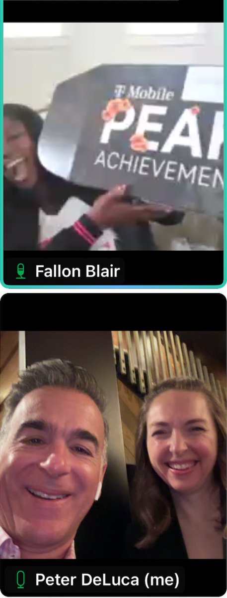 pjdeluca's tweet photo. BIG congrats to @valspals, @hgarciari88, and @fallonam for winning the PEAK Achievement Award! They're part of the TOP 1% at @TMobile and we couldn't be prouder. There were pineapples, hula dancing, and even CMO hugs! More of that to come at #PEAK2023 in Maui! https://t.co/Fk1vyBfXX7