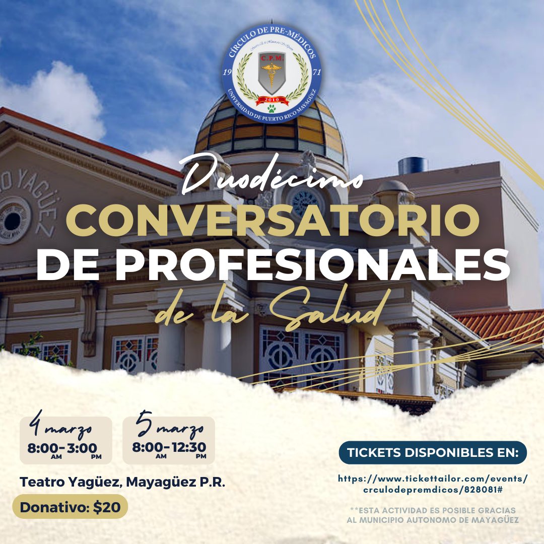 CPM_RUM's tweet photo. Es un verdadero honor para nosotros extenderle una invitación para que participen de nuestro 12mo Conversatorio de Profesionales de la Salud. El propósito de este es exponer al estudiantado a las diferentes ramas de la medicina y profesiones relacionadas a la salud. (1/2) https://t.co/PxVKxkcuHh