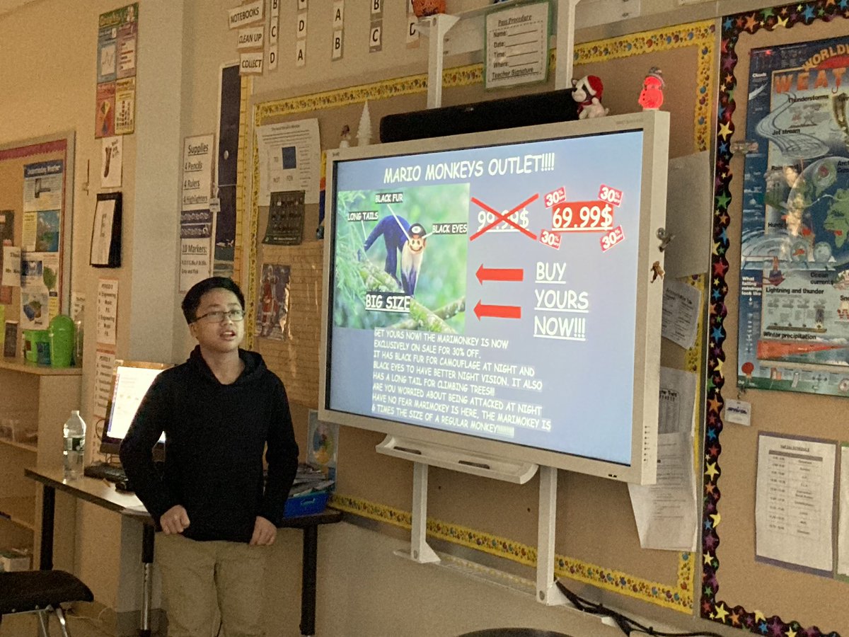 BSTEM6thGrade's tweet photo. Students created pet shop advertisements to display their knowledge of traits and behaviors. @BSTEMhartford  @PrincipalBSTEM https://t.co/TQA4xYMYVT
