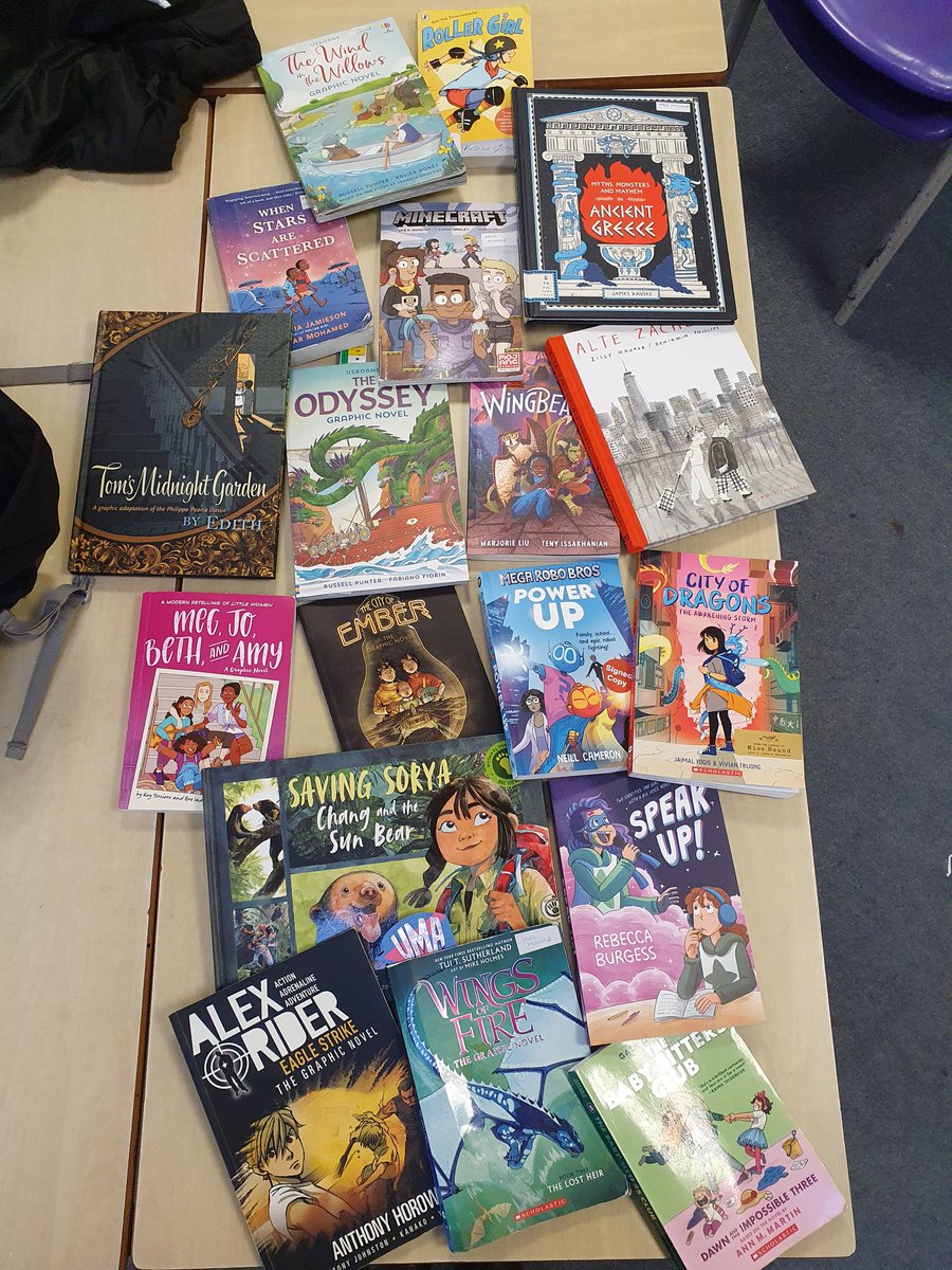 My graphic novel club are devouring books and have such a wide set of GN recommendations between them. They are now busy making their own to share on World Book Day. Some are sequels to GNs they've loved. Thanks to those here who have inspired me with a love of GNs too!