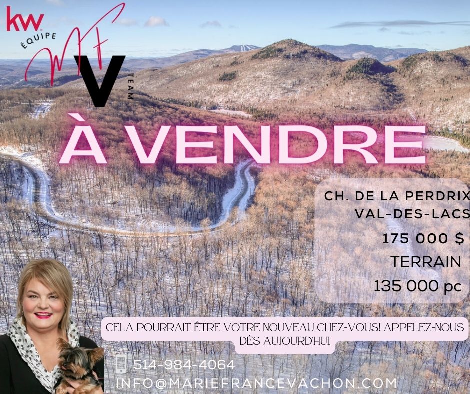 mfvachon's tweet photo. 🌳À VENDRE
📍Ch. de la Perdrix, Val-des-Lacs
✅ Sommet d'une montagne 
✅ Vue panoramique 
✅ Domaine Boréa
✅ 135 000 pc
https://t.co/5L6OijeHJH
#forsale 
#realty  
#listingbroker 
#realtorlife https://t.co/HIi7tIdP35