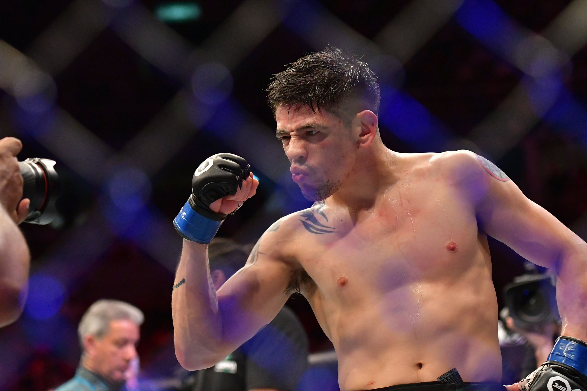 on Twitter "Sayif Saud Brandon Moreno suffered