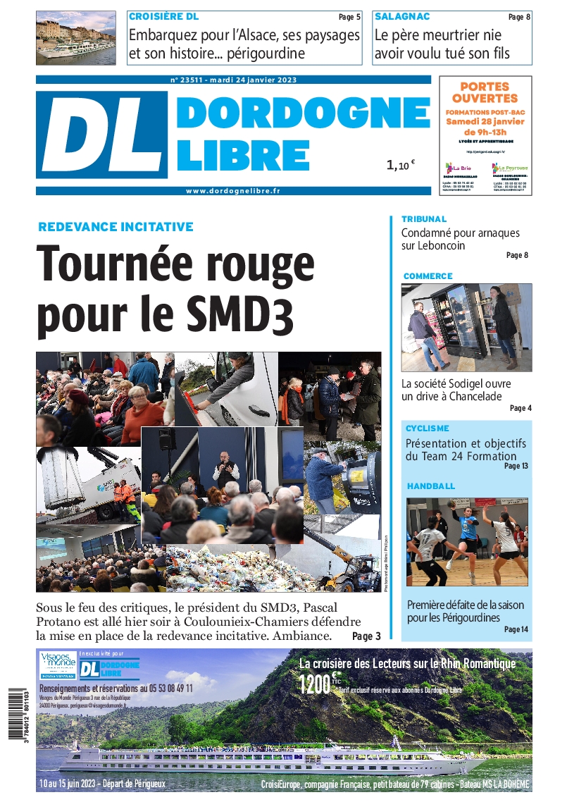 DordogneLibre's tweet photo. Bonsoir à toutes et à tous ! Voici la Une de votre DL de demain. 
Bonne journée et bonne lecture sur notre site Internet et dans notre journal 📲🗞
▶️ L'information de proximité du Périgord à retrouver tous les jours sur https://t.co/RssTQOtWJW https://t.co/lPtnLdLB4W