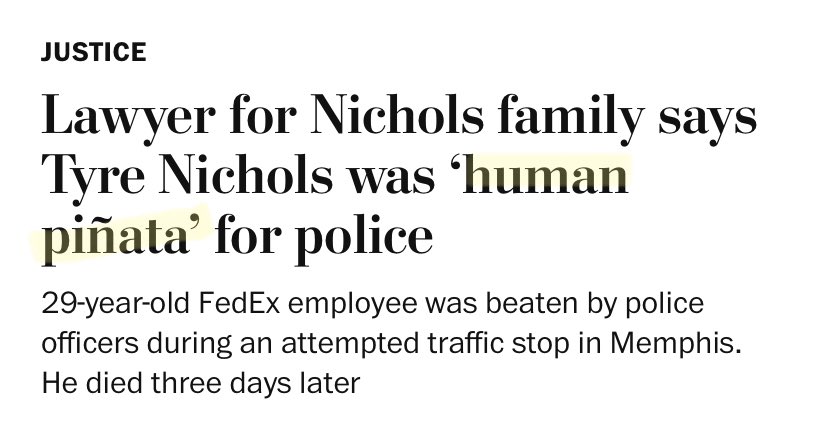 GoodVibePolitik's tweet photo. Quotes from Tyre Nichols’ family and lawyers after having seen the body cam footage of his murder. I have no words. https://t.co/BM4J5jtBHZ