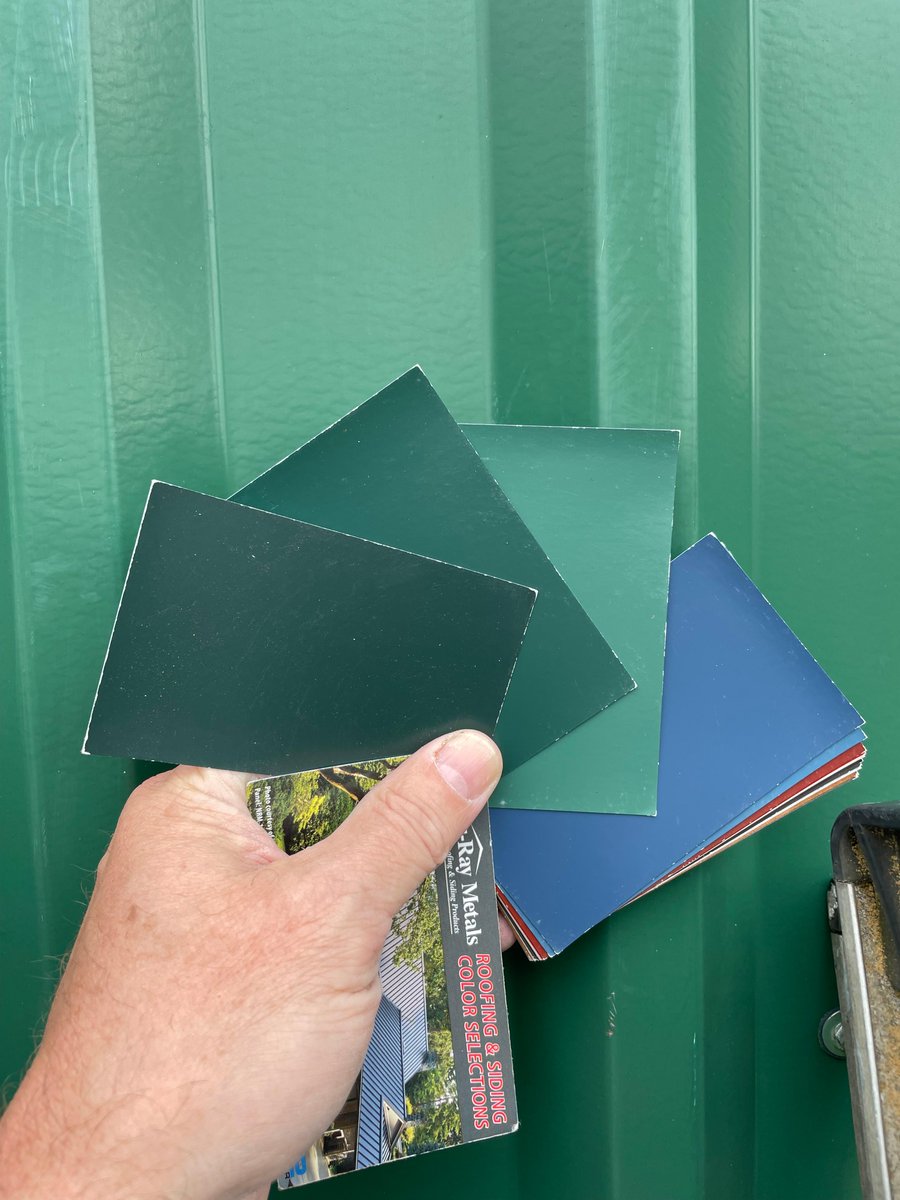 CRSRoofingInc's tweet photo. Taking a moment to make sure the new shop fabricated sheet metal wall copings 
match the existing metal elements of the roof. 
What do they say? The details make up the big picture. 
#commercialroofing #roofingcontractor https://t.co/2eUz0KKDsO