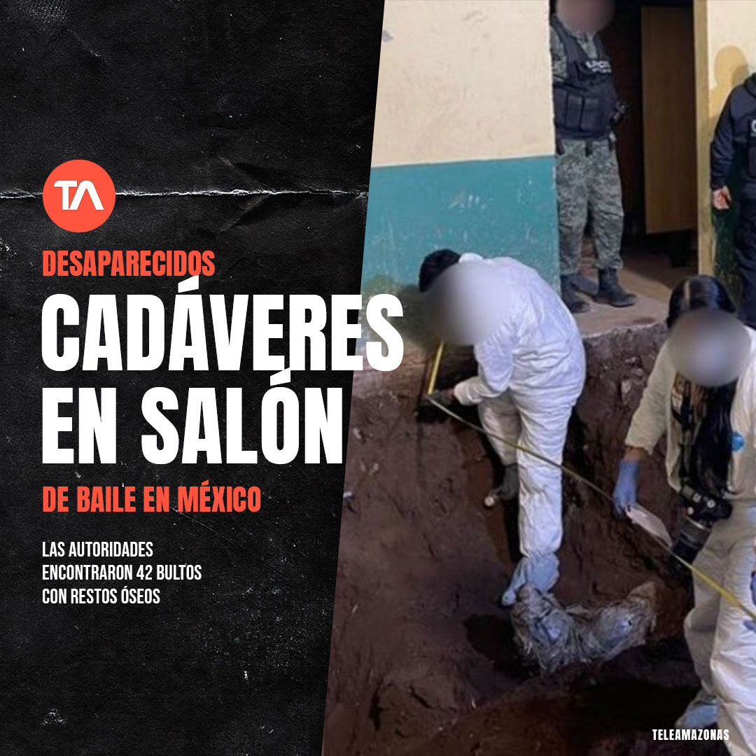 teleamazonasec's tweet photo. Doce cuerpos fueron hallados en una fosa clandestina, bajo un salón de baile. Los detalles en: https://t.co/FNJ2y7soVF https://t.co/FrBmnpy660