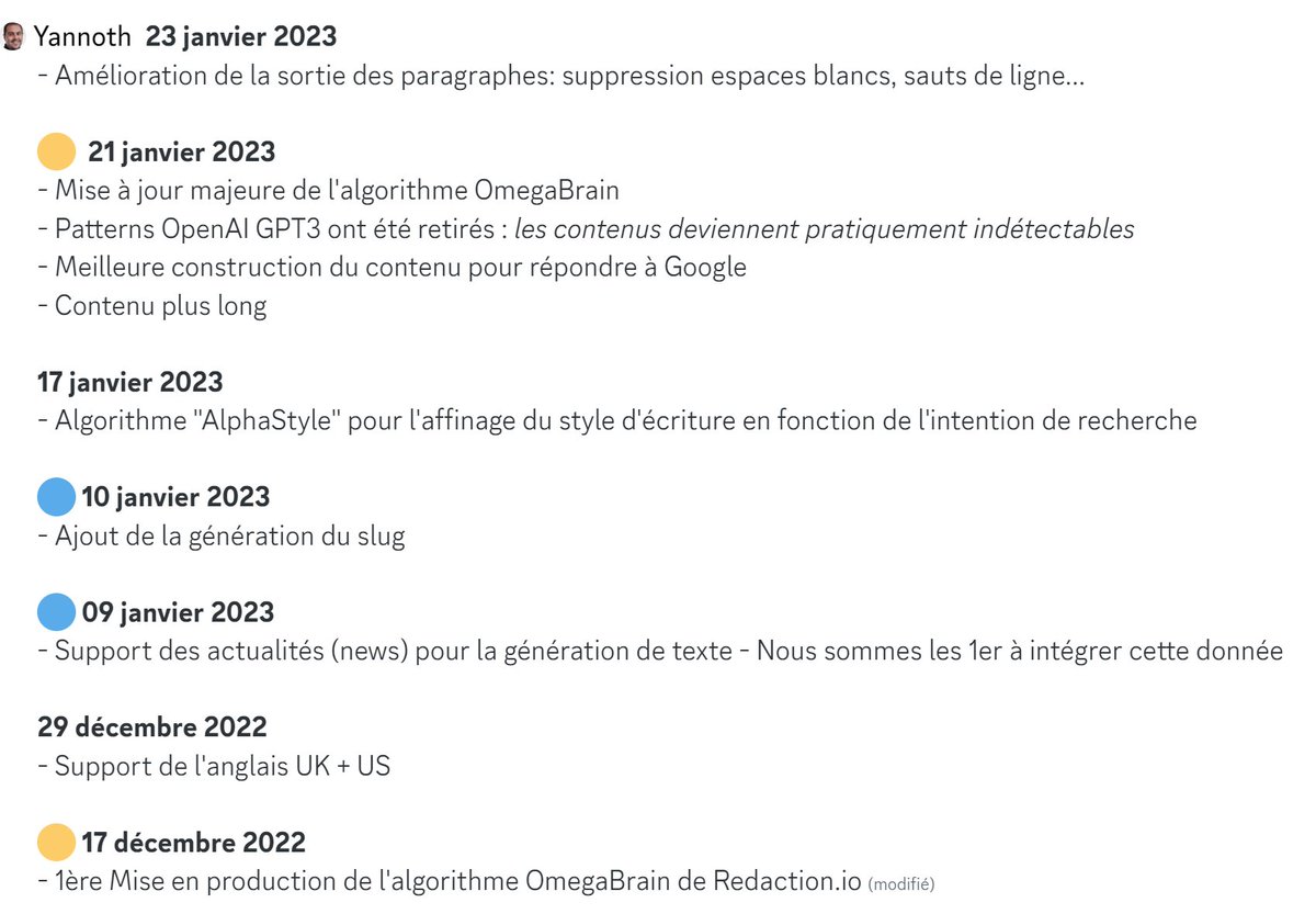 🎂 1 mois déjà pour Redaction.io
On ne chôme pas ici...

#seo #redaction #redactionia #ia