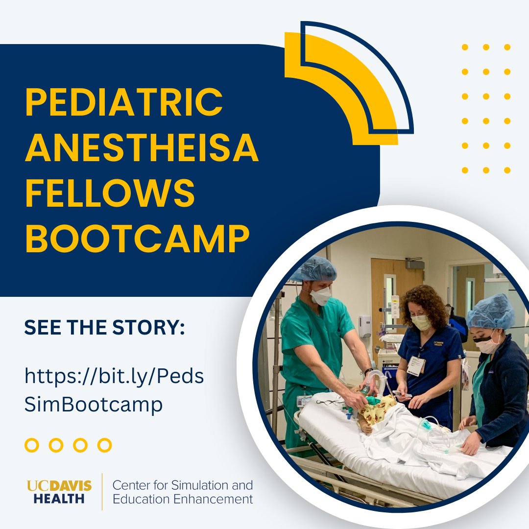 Eight fellows from <a href="/UCDavisHealth/">UC Davis Health</a> and <a href="/UCSFHospitals/">UCSF Health</a> gathered last week in the #simulation center for a Pediatric #Anesthesia Fellows Bootcamp focused on core #pediatric anesthetic and resuscitation skills. Read the story: bit.ly/PedsSimBootcamp
