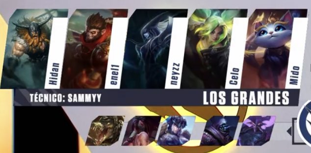 losgrandesgg's tweet photo. Draft finalizado pro game, gostaram? 

🔝 OLAF
🌳 WUKONG
🧙‍♂️ LISSANDRA 
⚔ ZERI
🛡 YUUMI

PRA CIMA DELES!!! #goLOS 🧡🖤 https://t.co/vaoJgeqo9d
