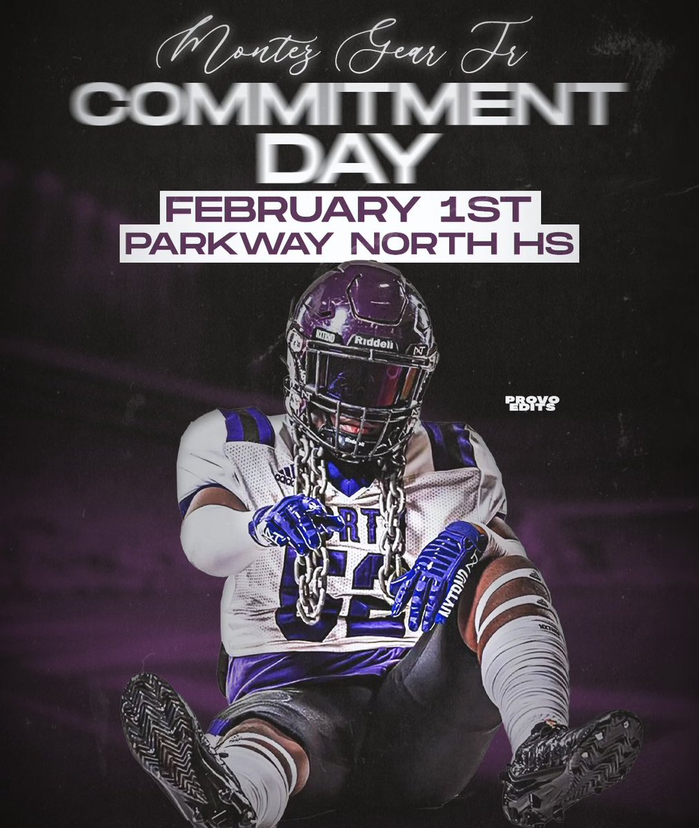 Montez Gear Jr - TezShots (@montezgearjr) on Twitter photo Happy to announce I will be signing February 1st to continue my education and my athletic career <a href="/ParkwayNorthFB/">Coach Odenwald</a> <a href="/JPRockMO/">JP Rock</a> <a href="/MovalFootball/">MVC_Football</a> <a href="/missourivalley/">Missouri Valley College</a> <a href="/PNVikings10/">Parkway North Activities</a> Happy to announce I will be signing February 1st to continue my education and my athletic career <a href="/ParkwayNorthFB/">Coach Odenwald</a> <a href="/JPRockMO/">JP Rock</a> <a href="/MovalFootball/">MVC_Football</a> <a href="/missourivalley/">Missouri Valley College</a> <a href="/PNVikings10/">Parkway North Activities</a>