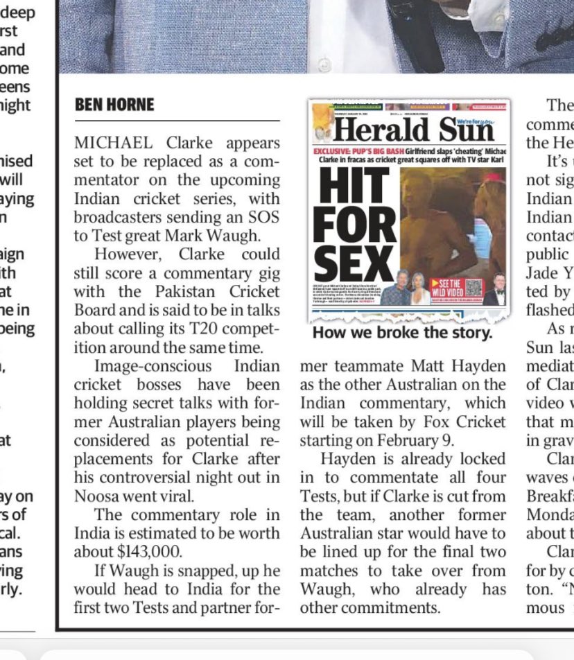 Goldenjocks's tweet photo. Not an ideal result for “Pup” (and “Pip” if flights were booked…), but not the worst outcome for cricket, Foxtel subscribers *in particularly* #imo . #PupGate https://t.co/PFa2veuwyk