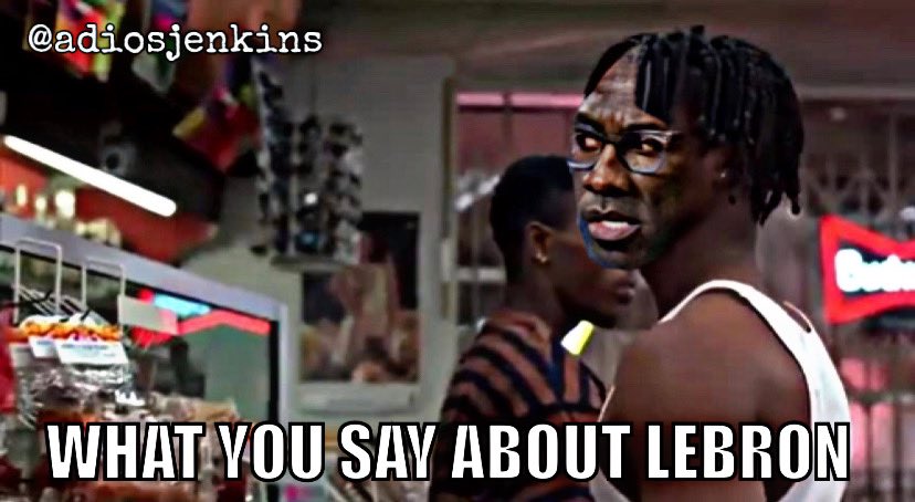 AdiosJenkins's tweet photo. #UncleShay  was about to risk it all for @KingJames  @ShannonSharpe  don’t play about #goatjames #lakers #lebron #shaysharpe #pti  #SkipBayless  #shayshay https://t.co/LvyLJI51va