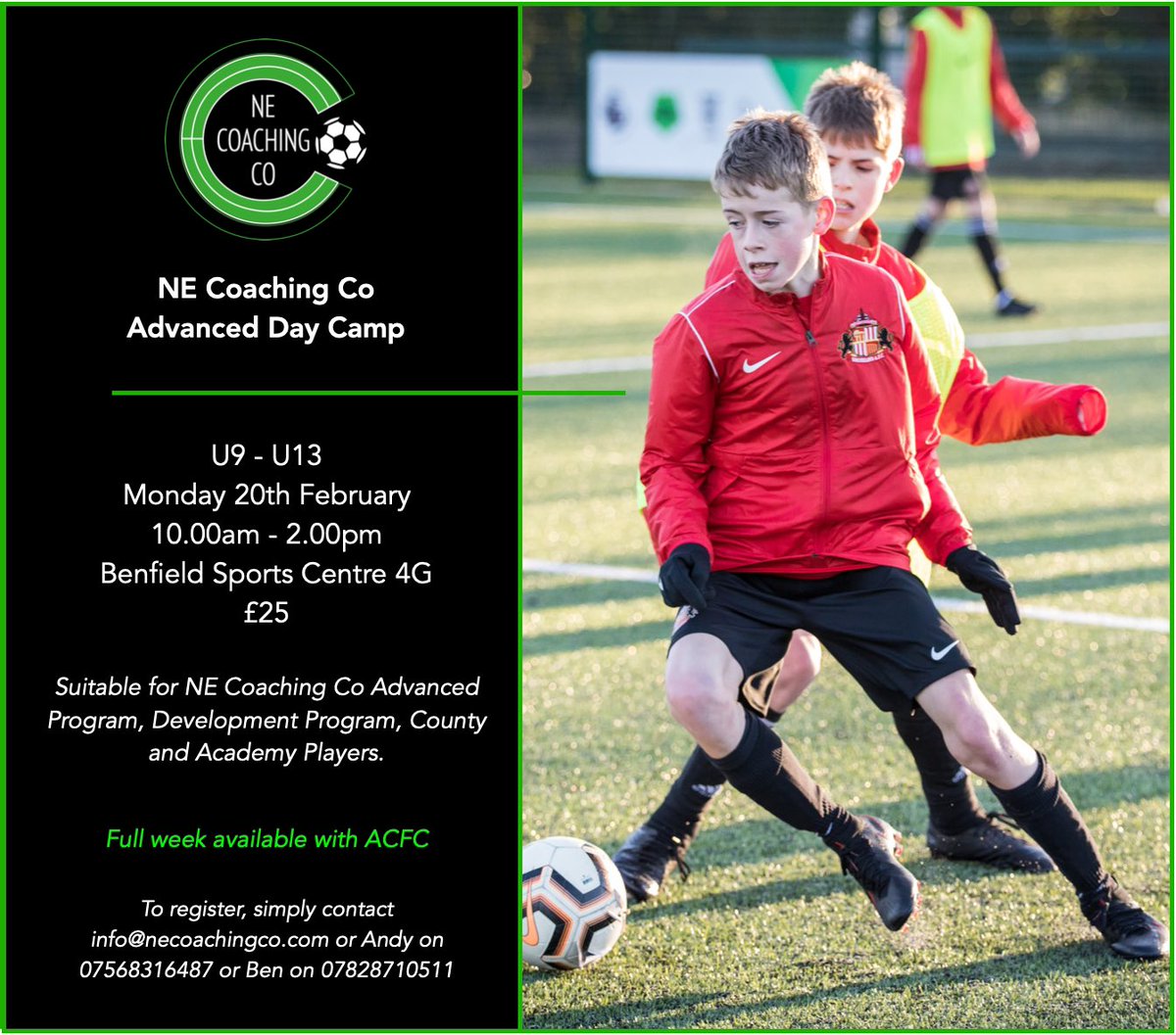 #advancedfootballcoaching
#benfieldsportscentre
#halfterm