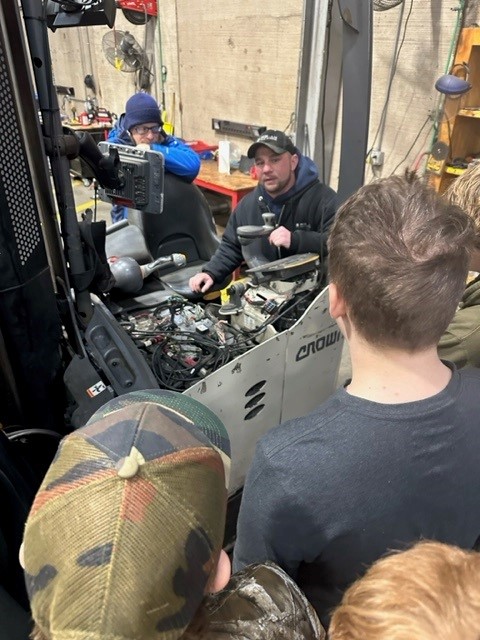 Nor-Am Cold Storage welcomed the Industrial Maintenance class from Hillyard Technical Center today. Hayden Horn, a student in the class, works at Nor-Am in the work study program. He wanted to show his classmates how they could apply their studies to real world equipment.