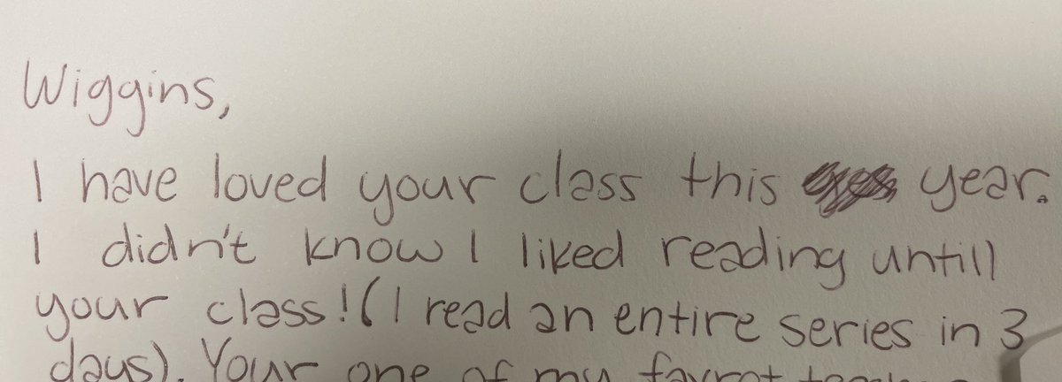 jillwiggins's tweet photo. Sometimes the times that we as teachers are quiet are more powerful than our teaching “performances.”Affording students time in class to read pays dividends in class, and in life! @goodreads #GRReadingChallenge https://t.co/CmIUFrygKM