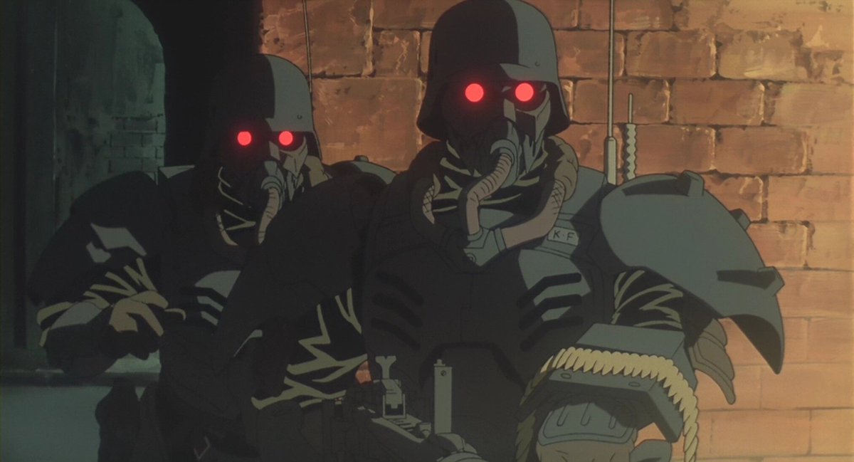 Remnantize's tweet photo. Kerberos Panzer Cop from the film Jin-Roh: The Wolf Brigade (1999) https://t.co/sPnQ7hxufG