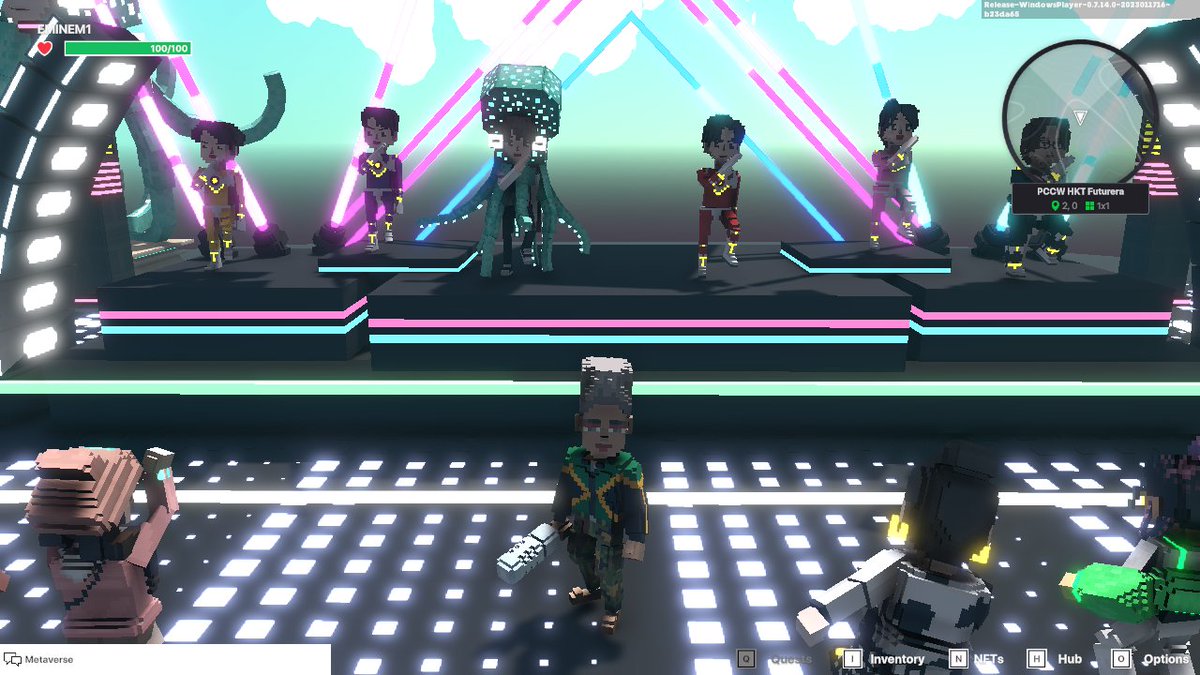 KINGOFMEMECOIN's tweet photo. @TheSandboxGame I found the Star Team in PCCW HKT Futurera! 🎮 #LunarNewYearTSB 
that was perfect https://t.co/8btWjPLgYD