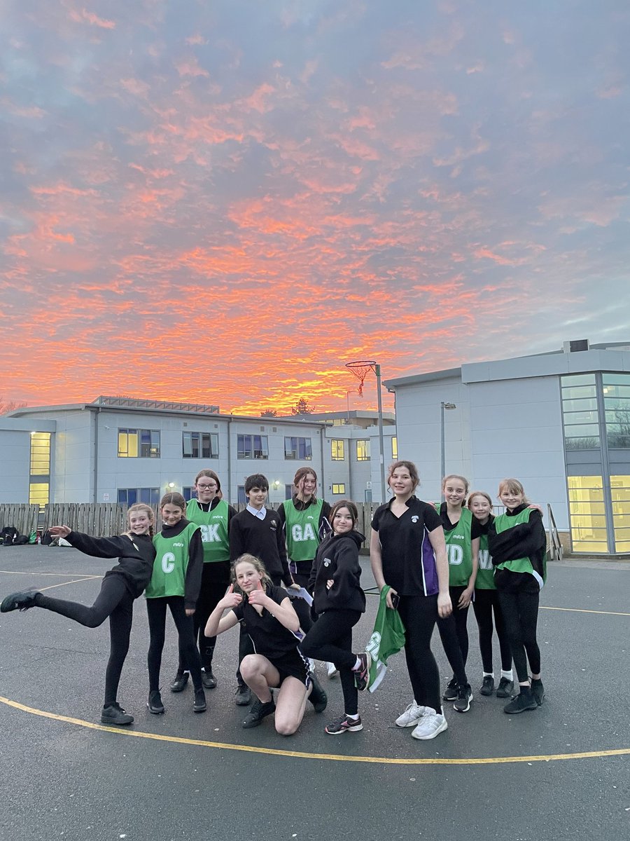 ParksideCulling's tweet photo. Our year 7 netball team playing under the stunning sunset tonight.
#ParksidePE https://t.co/jiZJWk6i4F