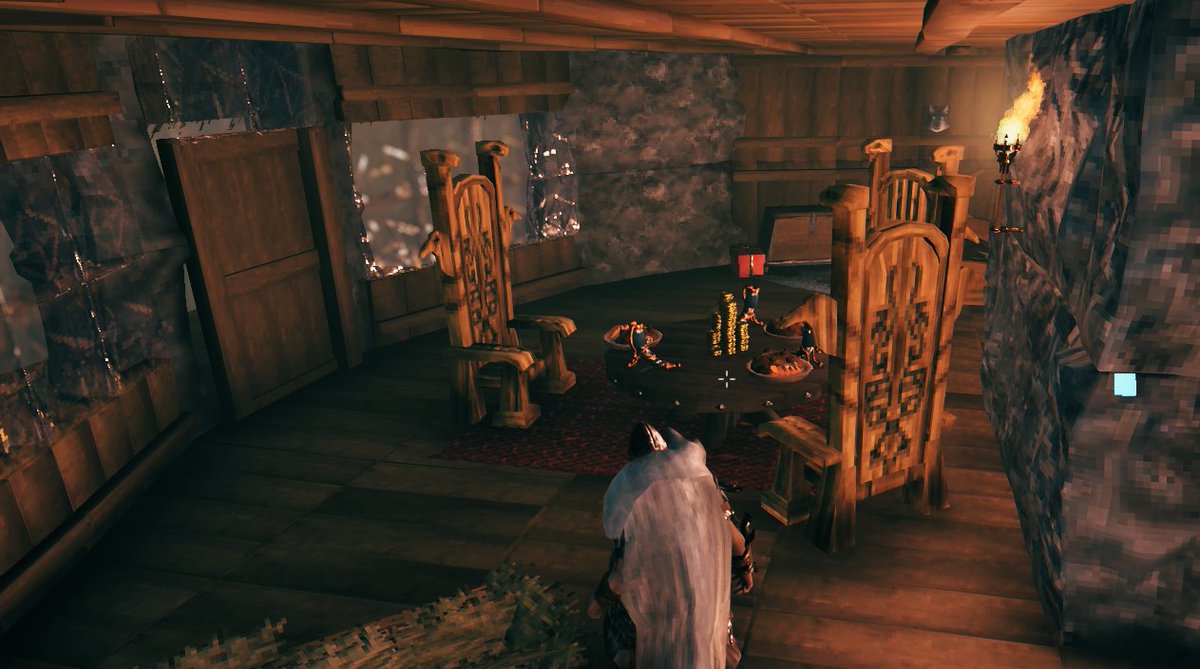 DonnitaGirl's tweet photo. Check out our cozy new digs on #Valheim! @SlyRoach
@Valheimgame #valheimbuild #smallstreamer #gamergirl https://t.co/NxFvoQ4mve