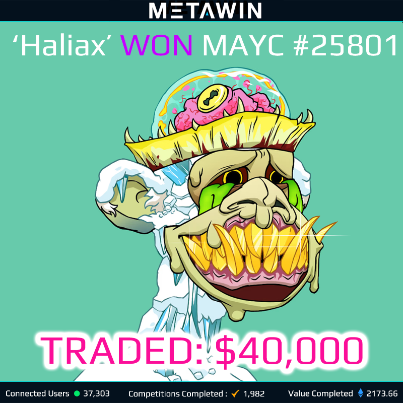 MetaWin's tweet photo. $3.5m in NFT Value has been won at MetaWin to date. 

Some folks trade, some hold.

Enter our next competition at: https://t.co/YQa0I8g8bO