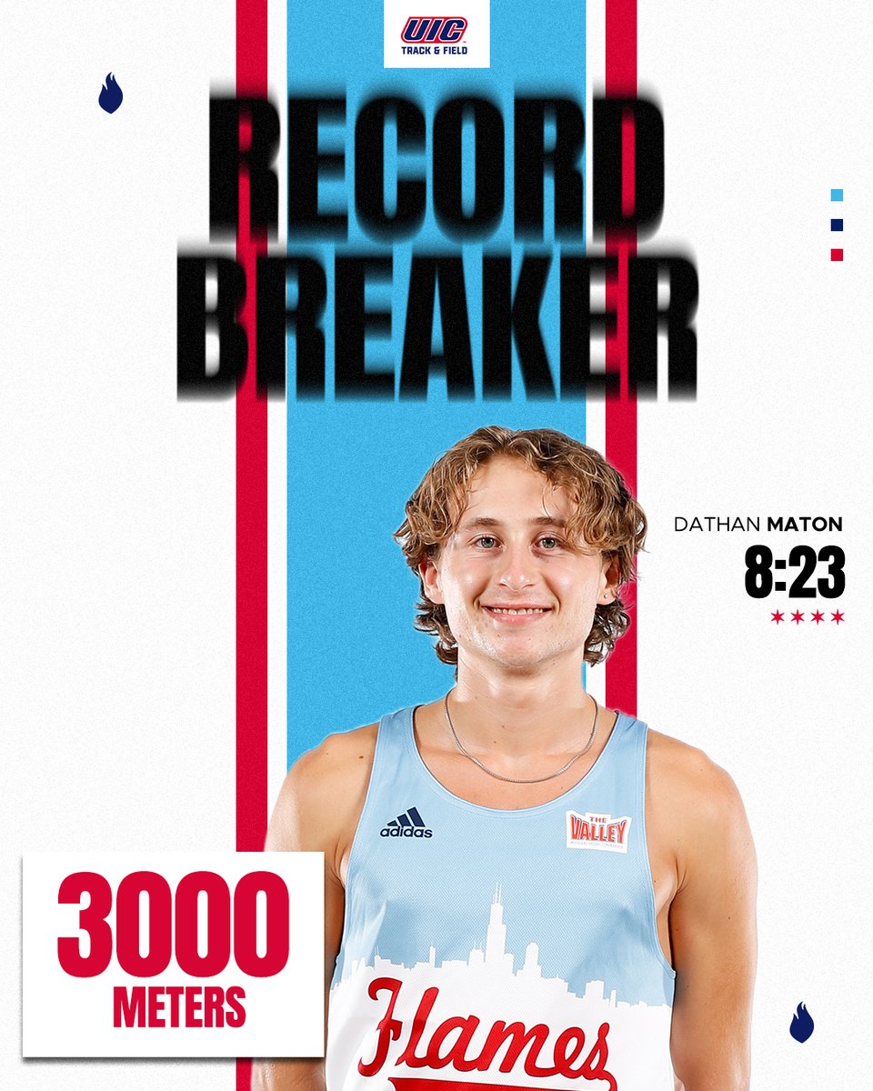 Not only did we have new additions to the Top-10 Lists at the Blue Demon Alumni Classic this past weekend, but also a new school record! 

Dathan Maton is in the books for the 3000m run with a time of 8:23. 🔥 #FireUpFlames