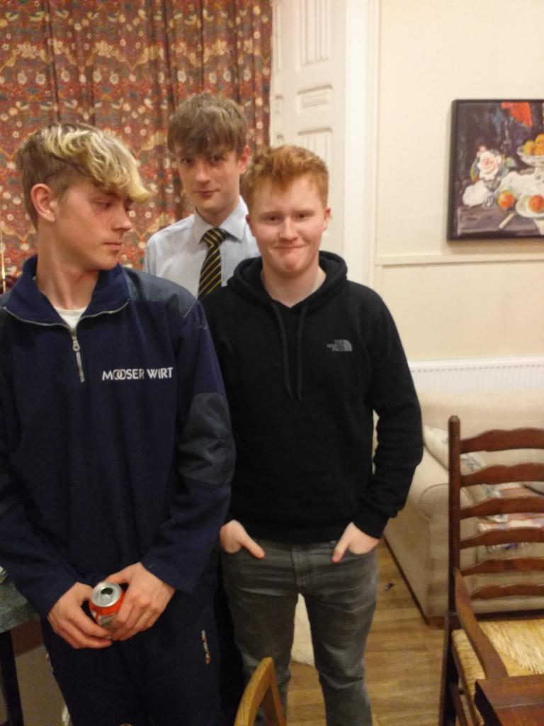 CollPatchells's tweet image. Little farewell party for Griff, who leaves us for a month tomorrow on an exciting exchange trip to Brooks School, Boston. Have a great time!