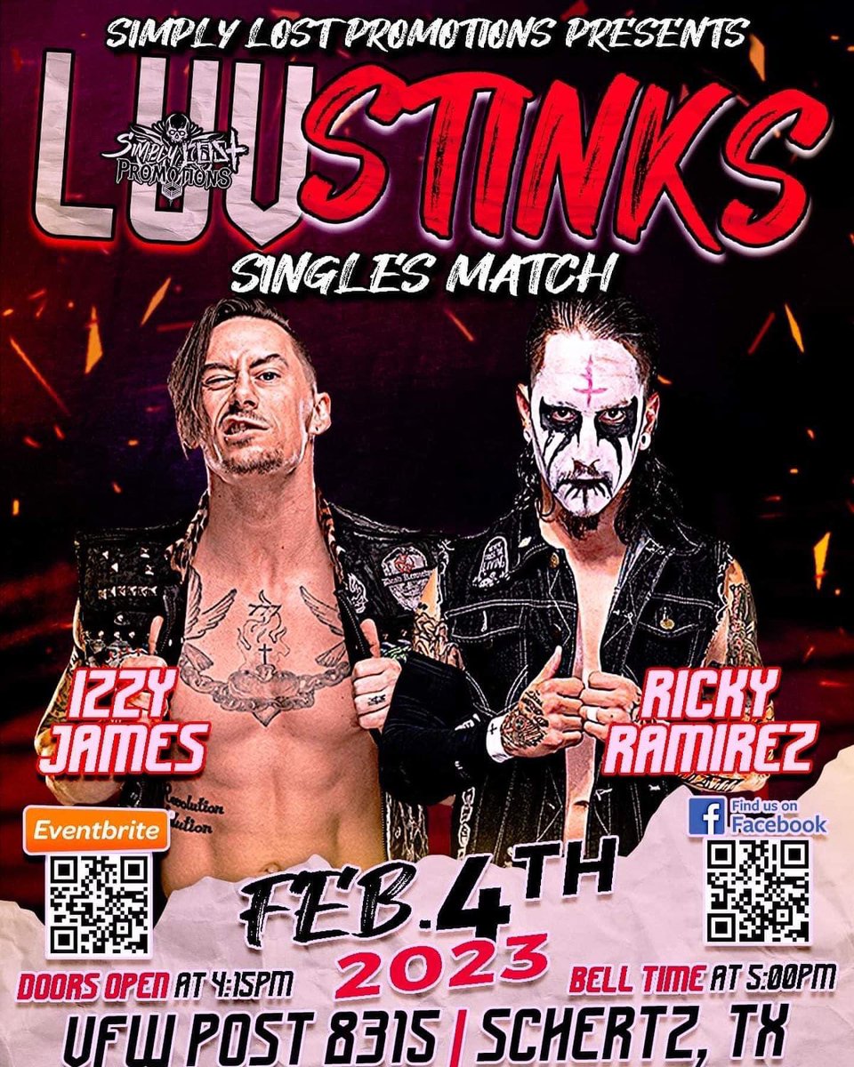 SmoothBoris's tweet photo. February 4th, The Smooth Criminal returns to Simply Lost Promotions for 💔Luv Stinks💔
I will make another statement and prove one more time why I am one of the best in Texas!
#robboris #SimplyLost #wrestling #texas #wwe #aew https://t.co/ig7LGeA1DX