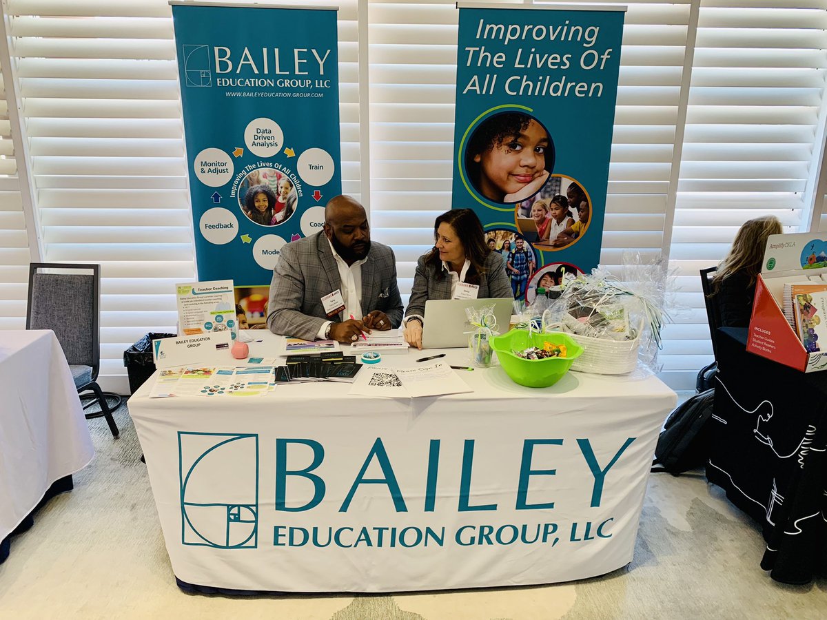 Man, what a great series of firsts, first conference since retiring, first to open the meeting as an educational partner with @BaileyEducation , first time working a partner booth. Special shout out to my good friend Stacy Dove #BestPartnerEver