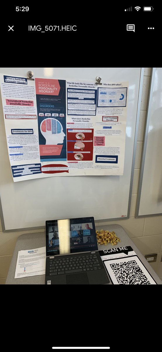 infobml's tweet image. Some very cool things happening as students complete their culminating assignments. Here are some pics of what you’d see during the gallery walk last week in anthro/psych/sociology. #gallerywalk #sharingislearning @infobml #bmlsslearns